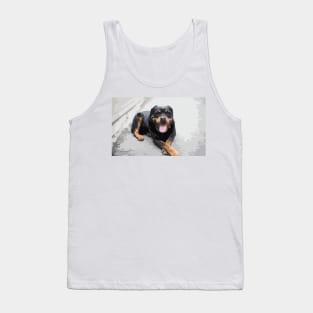 Rottweiler Digital Painting Tank Top